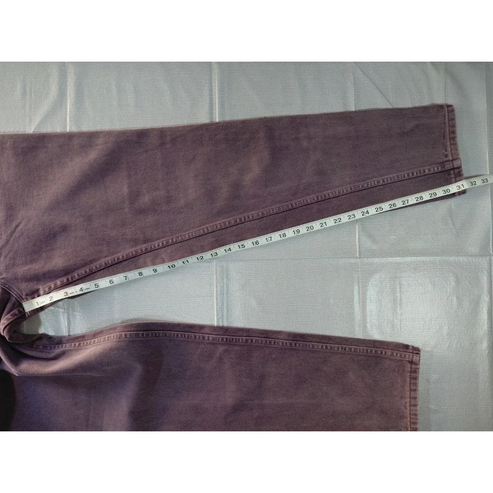 Vtg Wrangler for Women High Rise Tapered Leg Jeans 12x34‎ Purple Denim